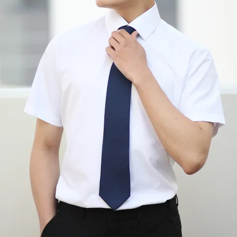 어셔츠 스탠다드 면 반슬림핏 남성 정장 반팔 와이셔츠 +할인쿠폰