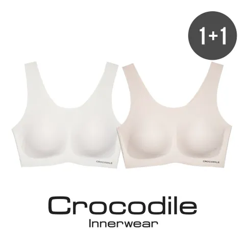 [크로커다일] 감탄브라 라이크라쉘론 U넥 패드일체형 브라 2종 오트밀 라이트베이지 CDWBR4M1112