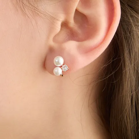 [르샵주얼리] 14K 진주 플레이크 귀걸이(GoldPlated)_LJ0834BRE