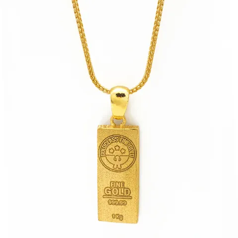 [골드리카]순금 골드바 목걸이 15g+18K잠금(99.9%) - 현대Hmall