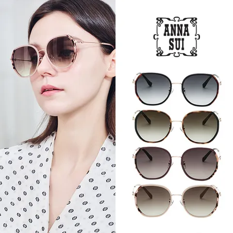 [ 안나수이 공식 수입원 정품! 면세점 동일 상품 단한번 초특가 방송!]2024S/S 안나수이 다각 솔텍스 선글라스 (AS1186-1)(선글라스 1종 + 케이스 1종 + 안경닦이 + 택)