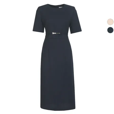 여성 티엘 반팔 여름 벨티드 원피스 +할인쿠폰