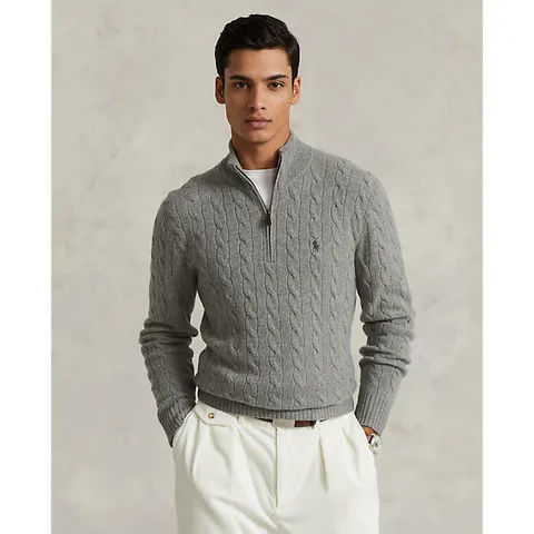[현대백화점] 폴로 랄프 로렌 남성 케이블 니트 울 캐시미어 스웨터(MNPOSWE16821641020) + 최종 결제가 기준 10% 적립