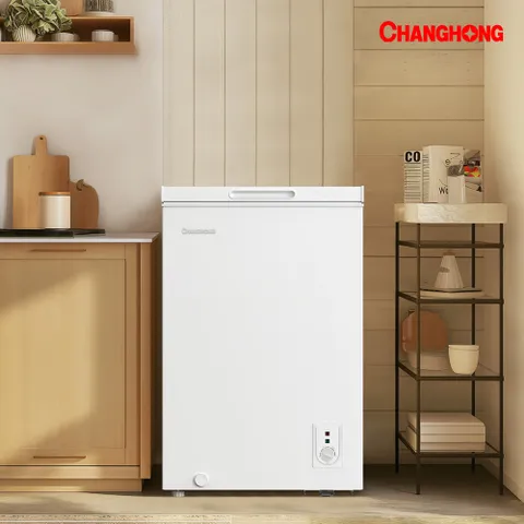 창홍 미니 냉동고 99L 가정용 주방용 화이트 뚜껑형 수납 HF099MWH0