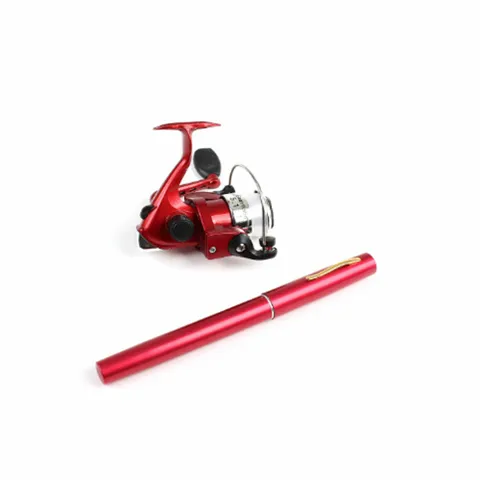 포터블 볼펜낚시대 레드 휴대용 낚싯대 민물 빙어낚시 +할인쿠폰