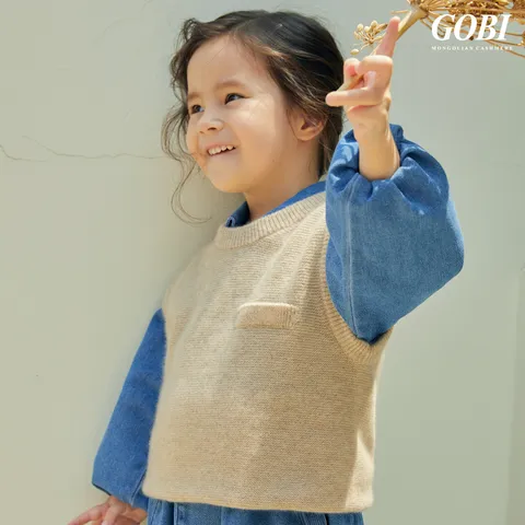 [런칭가119000원]고비(GOBI) 키즈 캐시미어 100 베스트 - 현대Hmall