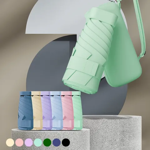 [무케] 포유렐라_튼튼한 미니 백팩 6단 초경량 암막 우산 우양산 양우산 (7colors)