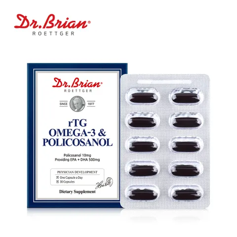 [해외직구] 닥터브라이언 알티지(rTG) 오메가3 앤 폴리코사놀(1개월분)