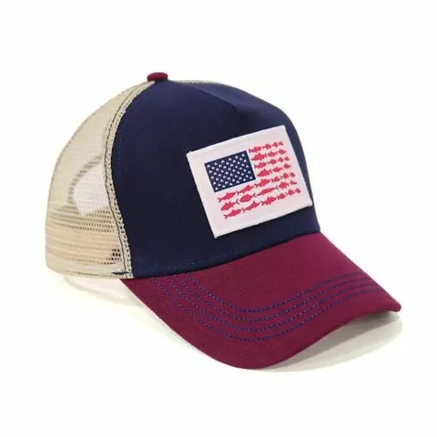 [하프클럽/다잇템]남성 미국 조각 UAS 성조기 망사 야구모자