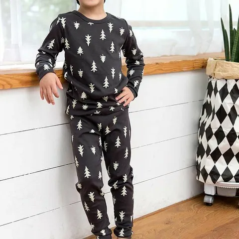 [하프클럽/퍼스트클로]트리 패턴 소아동 내의세트 면 유아 유아내복