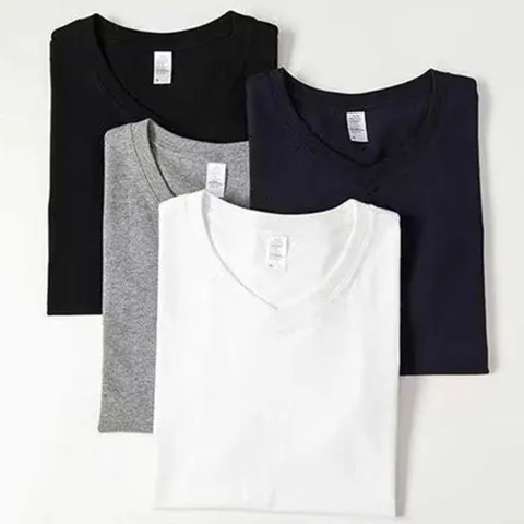 반팔 티셔츠 반팔티 브이넥 남자 면티 반팔티셔츠 RNR-0045