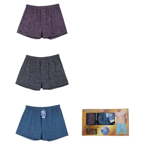 대창FNG 인견 스트라이프 패턴 남성 빅사이즈 트렁크 팬티 3매입@110 남성팬티