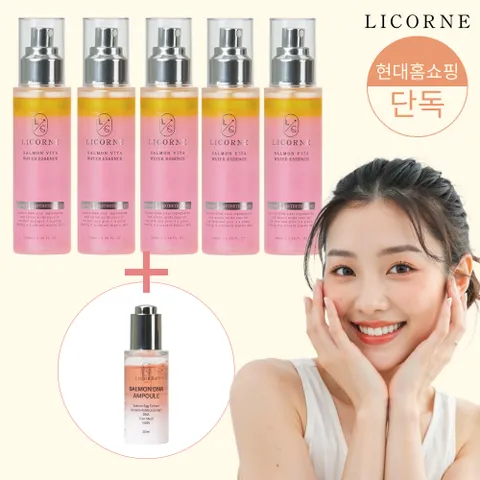 [쇼핑엔지혜] 살몬 비타 워터에센스 100ml 5개입 + 살몬 디엔에이 앰플 증정