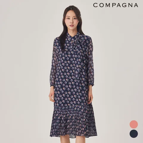 [N][꼼빠니아] 밑단플리츠쉬폰원피스_CACS2WOP150