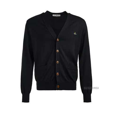 [비비안 웨스트우드] ORB 로고 브이넥 가디건 2701000P Y0010 N401 /135881