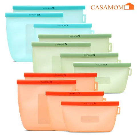 까사맘 플래티넘 실리콘지퍼백 실리콘용기 음식 보관 밀폐용기 실리콘백 11종세트