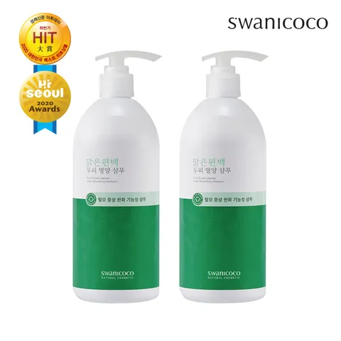 스와니코코 편백나무 샴푸 500g+500g (두피 영양케어/탈.모.증상 완화 도움)