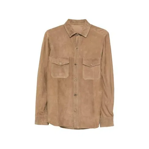 해외배송 26SS Rifugio 셔츠 26E340 SUEDE SO16 BROWN +할인쿠폰