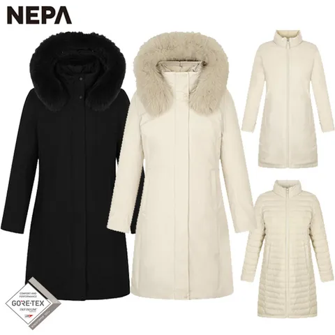 [현대백화점] [네파][TV광고]아르테(7J82074)_여성 아르테 4IN1 고어텍스 롱 구스코트 다운(다운+이너다운) HMANP(-정가 750.000원)