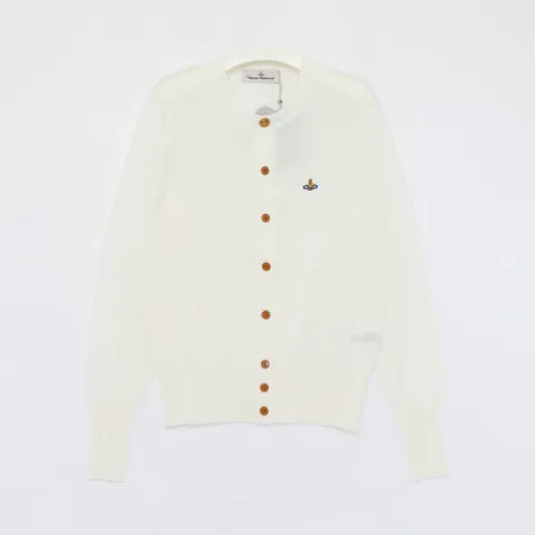 비비안웨스트우드 ORB BEA 베아 마코 코튼 크루넥 여성 가디건 1803002P Y003F A401