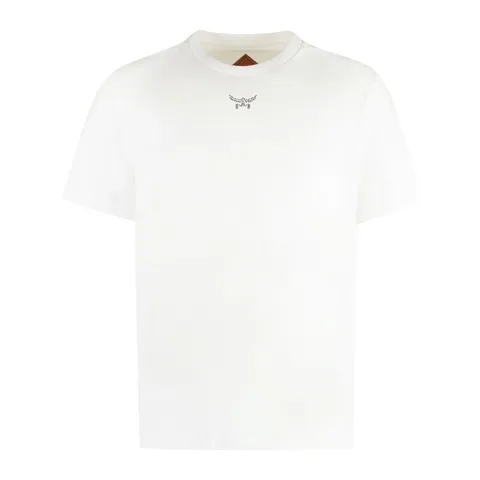 [해외배송][엠씨엠] 화이트 오가닉 코튼 크루넥 티셔츠 MHTESBC01_WT