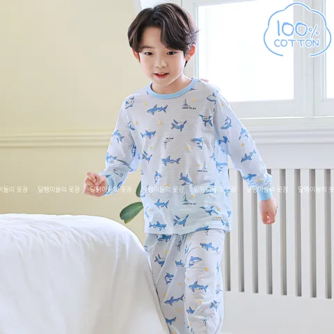 바풀 PPIPPILONG 아동내복 순면 유아 아동 봄 실내복 잠옷 상하 PL FW41-03 +할인쿠폰