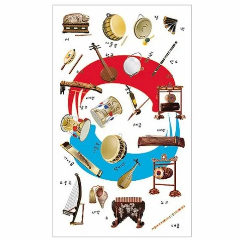 세모네모 국악이야기 4매X20개입 SS-126 스티커 +할인쿠폰