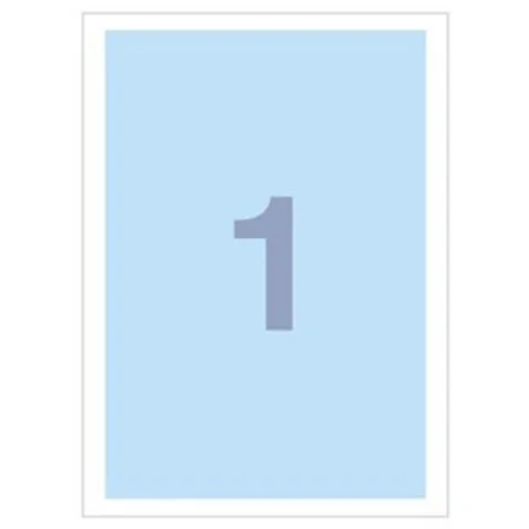 세모네모 A4 칼라 라벨지 하늘색 10매입10권 C-3001-5 +할인쿠폰