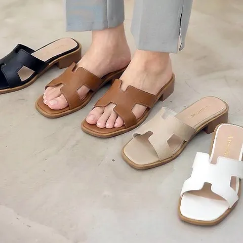 더힐슈즈 국내제작 데일리 H스트랩 여성여자 여름 샌들 슬리퍼 3.5cm smD200