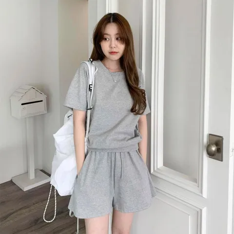 |KHT94EA|여성용 기본 절개 나그랑 반팔 티셔츠