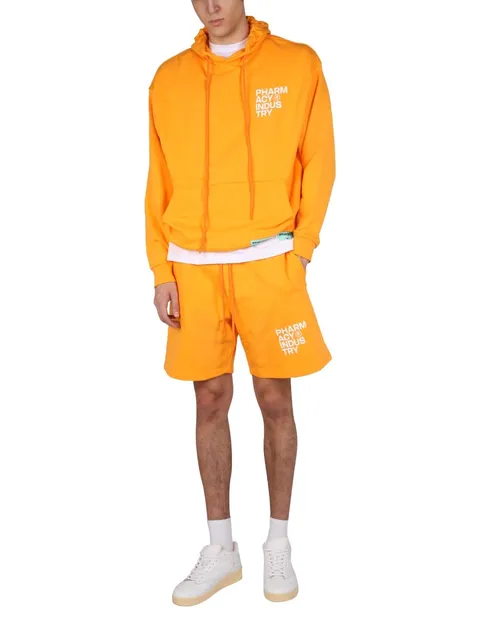 [해외배송] 22 S/S 파머시 인더스트리 맨투맨 WITH 로고 프린트 PHM483_GIALLONE B0040181208