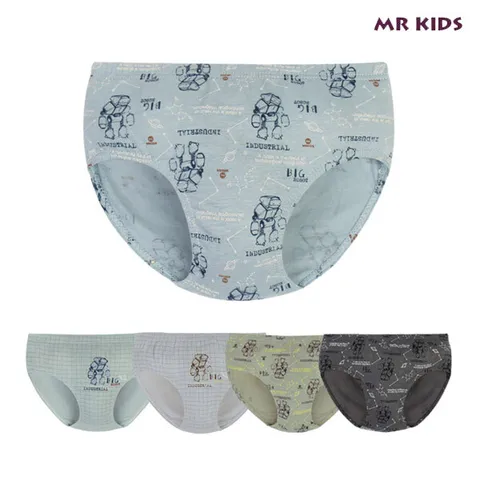 [다양한 디자인 합리적인 가격 아동팬티/내의/런닝][물랑루즈]아이로봇여남삼각 (아동삼각/남아/5매입팬티)
