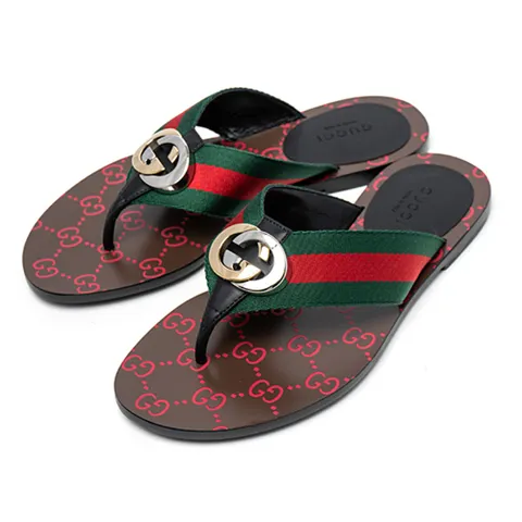 (스크래치) [GUCCI] 구찌 GG 웹 T-스트랩 샌들 612138-H9020-8476-36 +할인쿠폰