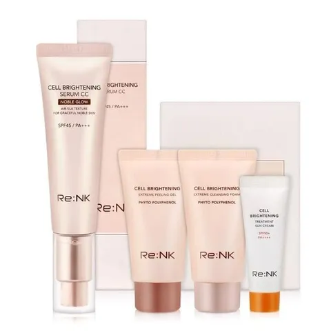 리엔케이 셀 브라이트닝 세럼 CC씨씨 35ml+클렌징+선 3종 +할인쿠폰