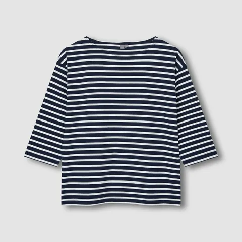 [JAJU/자주] 여 코튼 스트라이프 7부 티셔츠 2종 택1