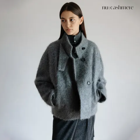 [런칭가 1190000원]누캐시미어 25FW 브러시 캐시미어 100% 하프 코트 - 현대Hmall