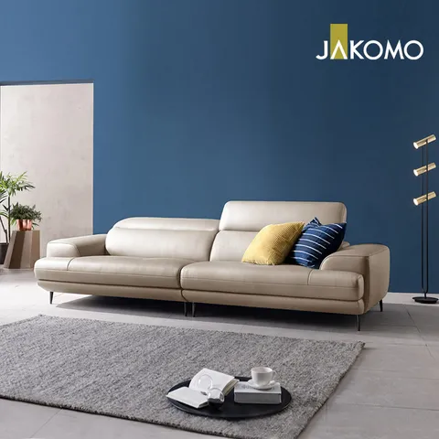 [자코모] 프레디 3.5인 기.능성 천연면피 소가죽 소파