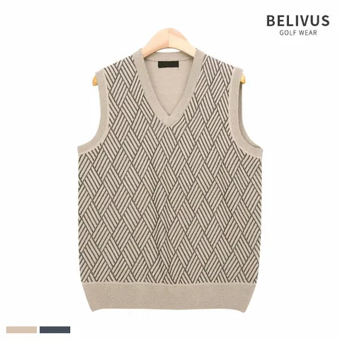빌리버스 남자 골프웨어조끼 니트 베스트 PK0201