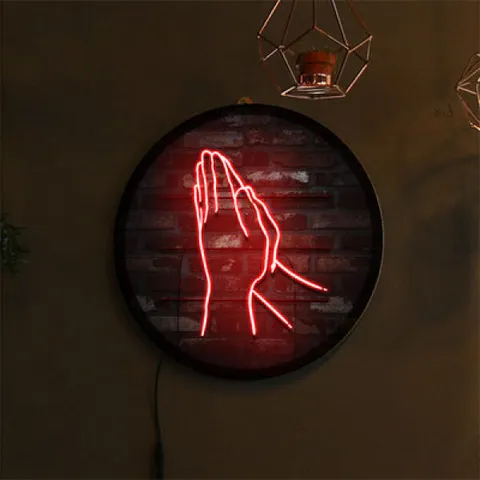 아트박스/꾸밈 ne536-LED액자35R_기도하는손