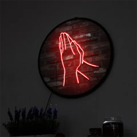 아트박스/꾸밈 ne537-LED액자45R_기도하는손