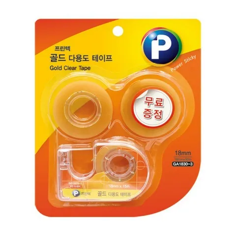 N 프린텍 GA1830-3 골드다용도테이프ㅡ디스펜서(18X30) +할인쿠폰