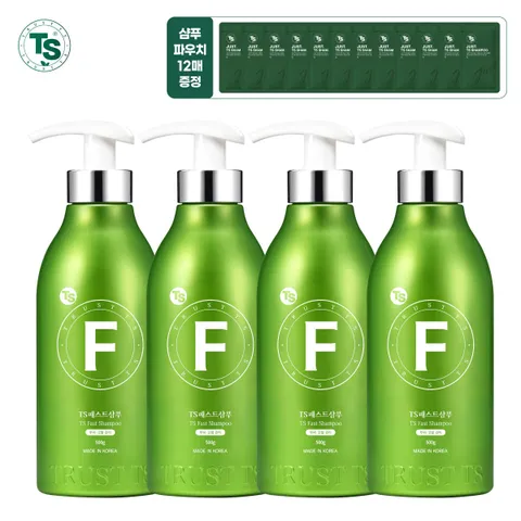 TS패스트샴푸 500gx4개+TS저스트샴푸 6gx12개