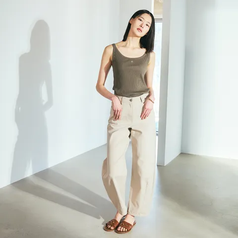 J by 25SS 코튼스판 슬리브리스 탑 4종 - 현대Hmall