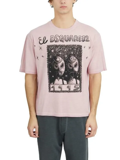 해외배송 25SS 디스퀘어드2 반팔 티셔츠 LS71GD1555D20035235 Pink +할인쿠폰