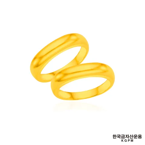 [ ★방송 중에만 쌍지 구매 시 완벽한 샤인더블 찬스★][한국금자산운용] 24K 볼륨 클래식 쌍지반지 + (방송) 골드 3개 + 로마뱅글팔찌