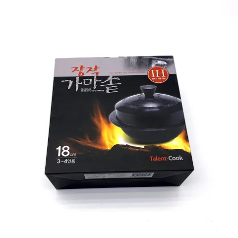 장작 IH 가마솥 18cm 3∼4인용 가마솥밥 밥솥 누룽지 밥통 집들이선물