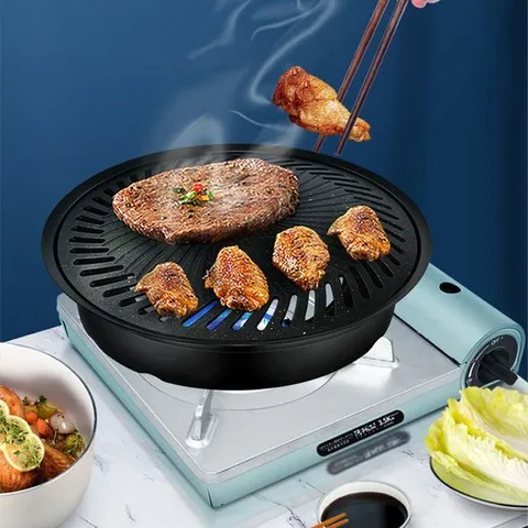 보드겜 연기안나는 기름안튀는 가정용 캠핑 고기 불판 R194