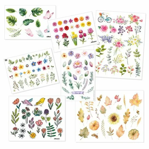 피오피스토리 캘리투명스티커(7종 택1)