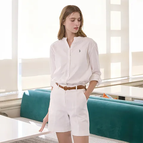 [U.S. POLO ASSN.] USPA 여성 린넨블렌딩 하프셔츠 3종 (HUPS259206)