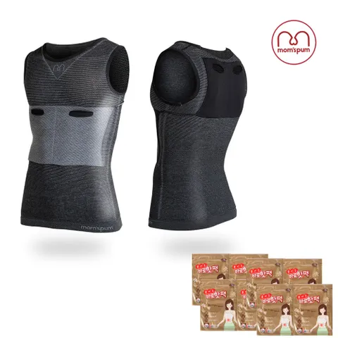 맘스품_ 심리스 온도보상형 발열조끼(MTHV-888) + 슈퍼슬림 핫팩8개 +할인쿠폰